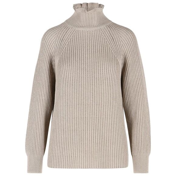 MAX MARA Sweaters - Max Mara 'Camino' Oversized Sand Cotton Cordonetto Sweater Women